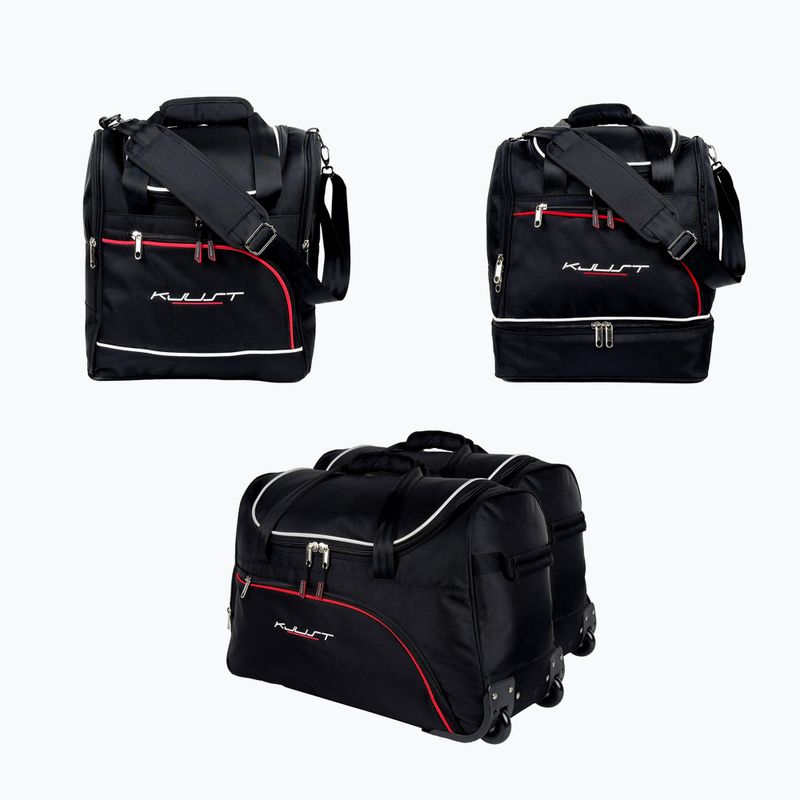 KJUST set geantă portbagaj Peugeot 308 Hatchback PHEV 2021+ 4 buc negru.