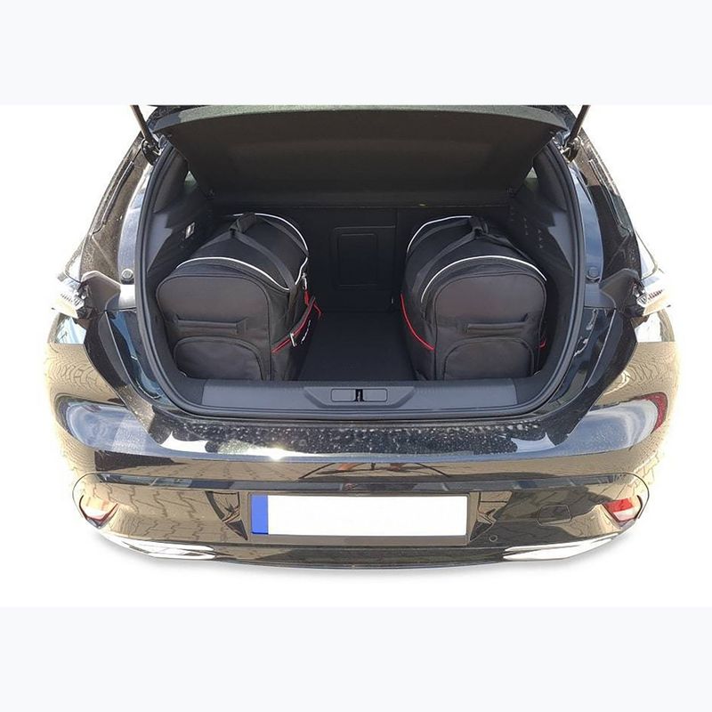 KJUST set geantă portbagaj Peugeot 308 Hatchback PHEV 2021+ 3 buc negru. 12