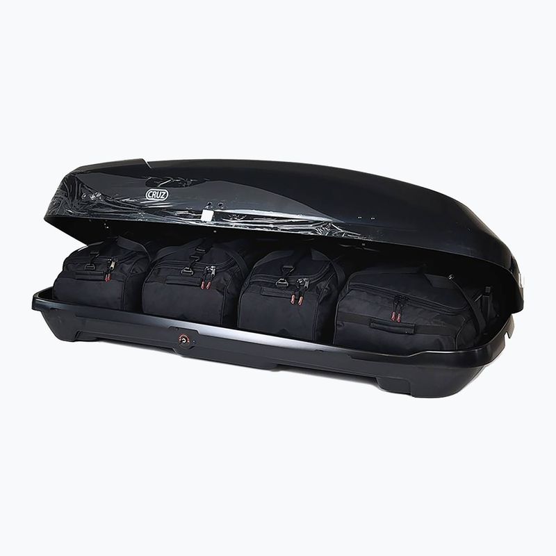 Set de genți pentru cutia de acoperiș KJUST Cruz Paddock 470 4 buc. negru