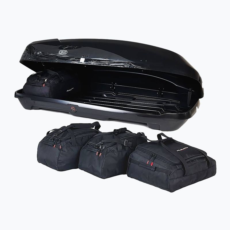 Set de genți pentru cutia de acoperiș KJUST Cruz Paddock 470 4 buc. negru 4