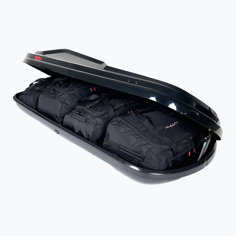 Set de genți pentru cutia de acoperiș KJUST Montblanc Altitude 350 4 buc. negru