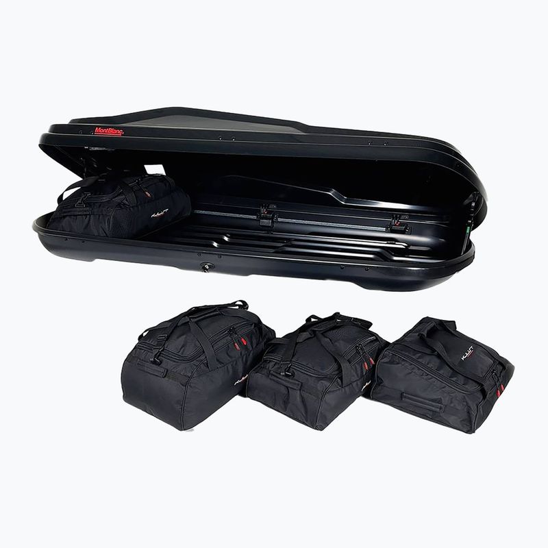 Set de genți pentru cutia de acoperiș KJUST Montblanc Altitude 350 4 buc. negru 4