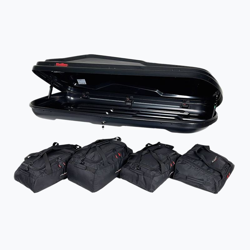 Set de genți pentru cutia de acoperiș KJUST Montblanc Altitude 350 4 buc. negru 5