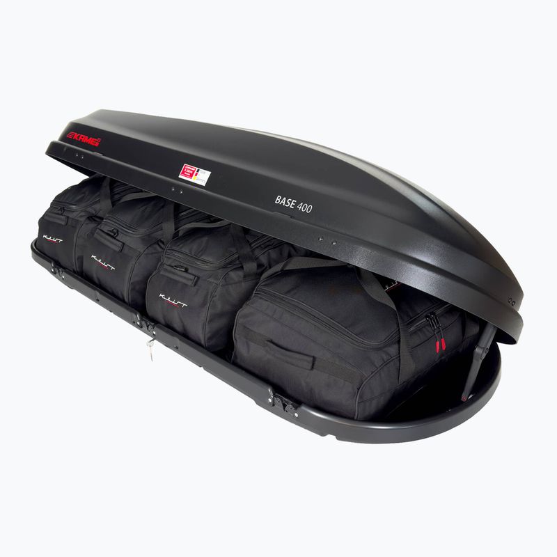 Set de genți pentru cutia de acoperiș KJUST Kamei Base 400 4 buc. negru