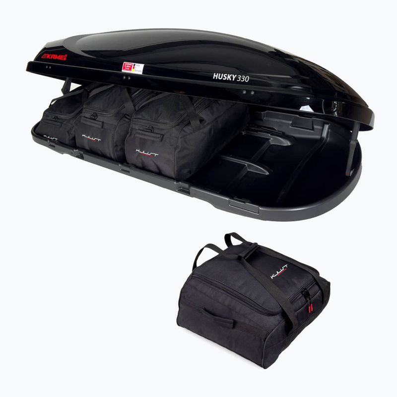 Set de genți pentru cutia de acoperiș KJUST Kamei Husky 330 4 buc. negru 3
