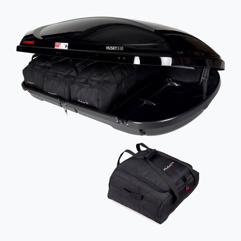 Set de genți pentru cutia de acoperiș KJUST Kamei Husky 510 4 buc. negru 3