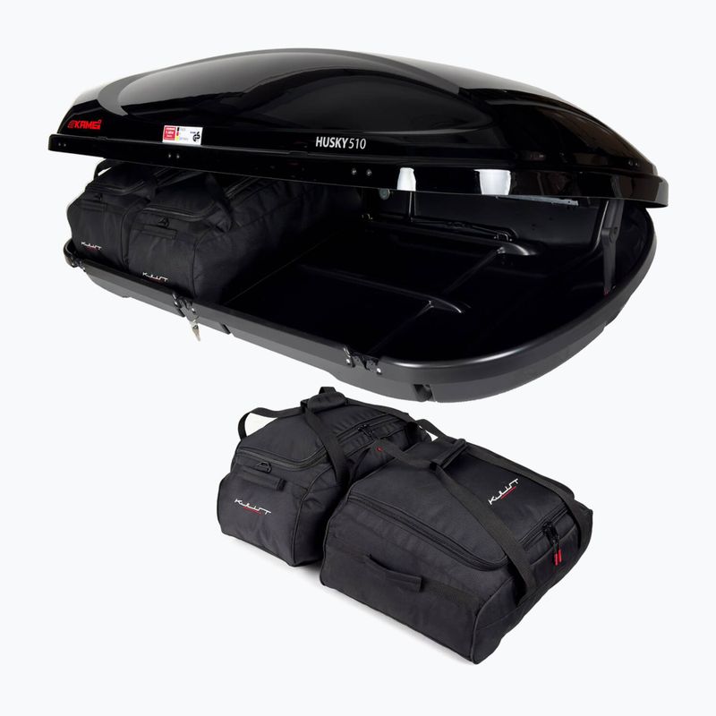 Set de genți pentru cutia de acoperiș KJUST Kamei Husky 510 4 buc. negru 4