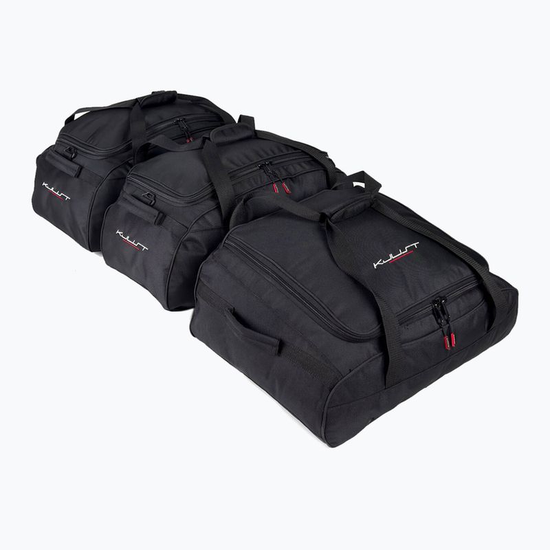 Set de genți pentru cutia de acoperiș KJUST Menabo Marathon 400 3 buc. negru 2