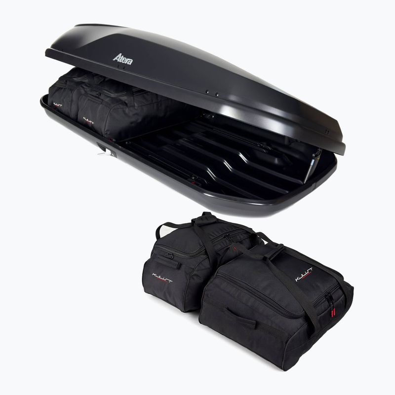 Set de genți pentru cutia de acoperiș KJUST Atera Casar XL 4 buc. negru 4