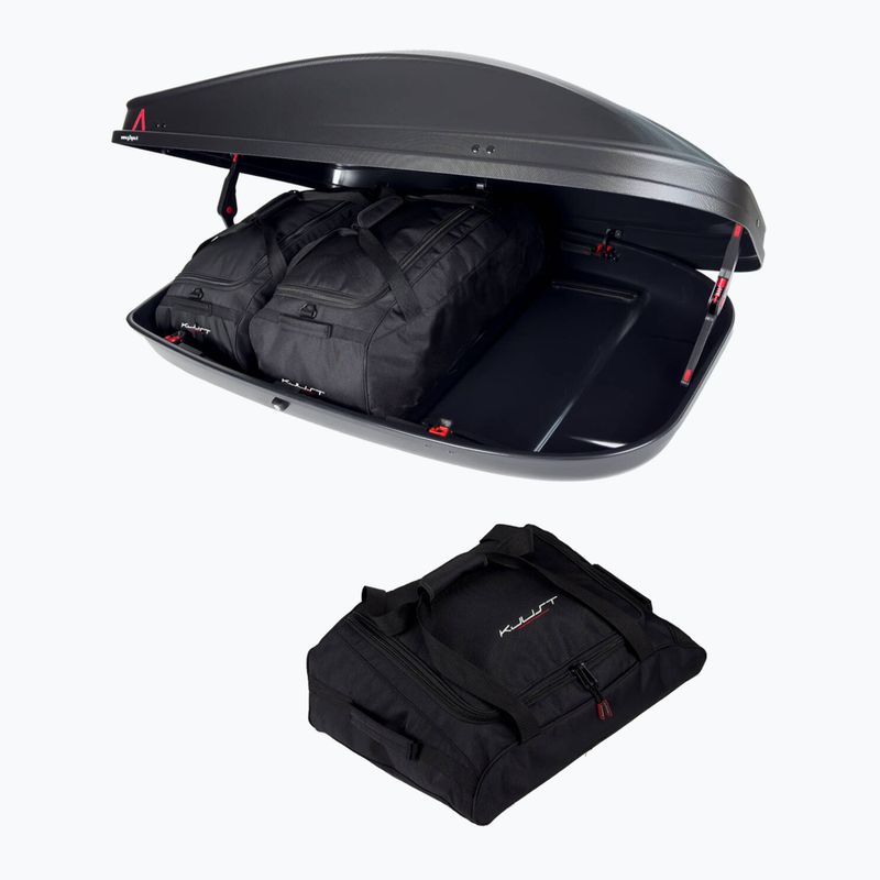 Set de genți pentru cutia de acoperiș KJUST G3 Spark 400 3 buc. negru 3