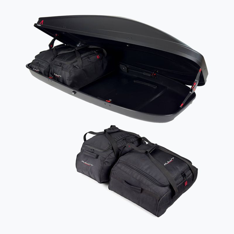 Set de genți pentru cutia de acoperiș KJUST G3 Spark 480 4 buc. negru 4