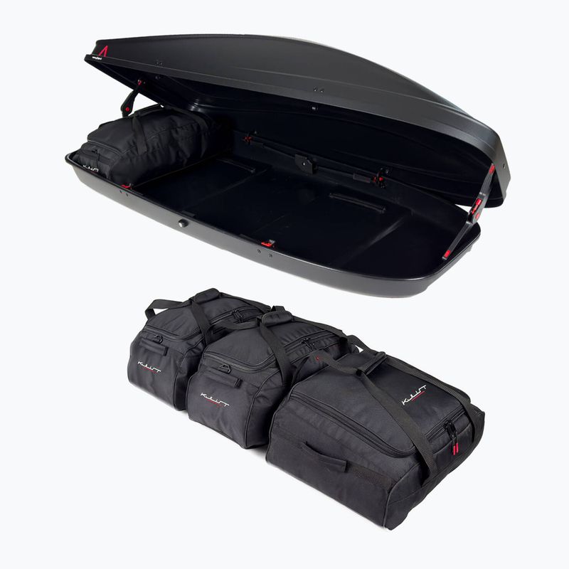 Set de genți pentru cutia de acoperiș KJUST G3 Spark 480 4 buc. negru 5