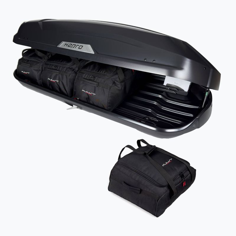 Set de genți pentru cutia de acoperiș KJUST Hapro Trivor 440 4 buc. negru 3