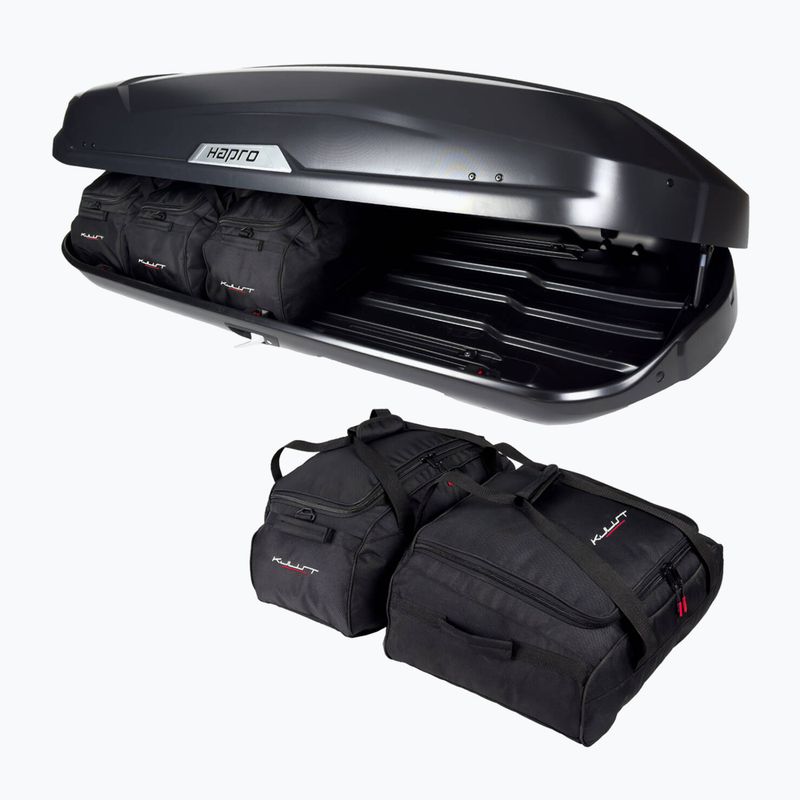 Set de genți pentru cutia de acoperiș KJUST Hapro Trivor 560 5 buc. negru 4