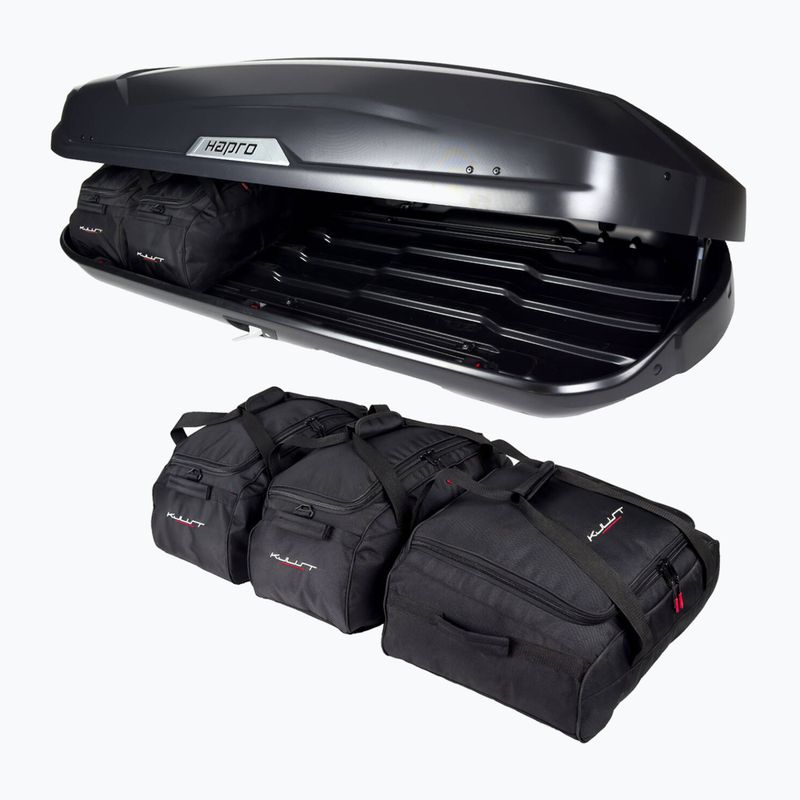 Set de genți pentru cutia de acoperiș KJUST Hapro Trivor 560 5 buc. negru 5