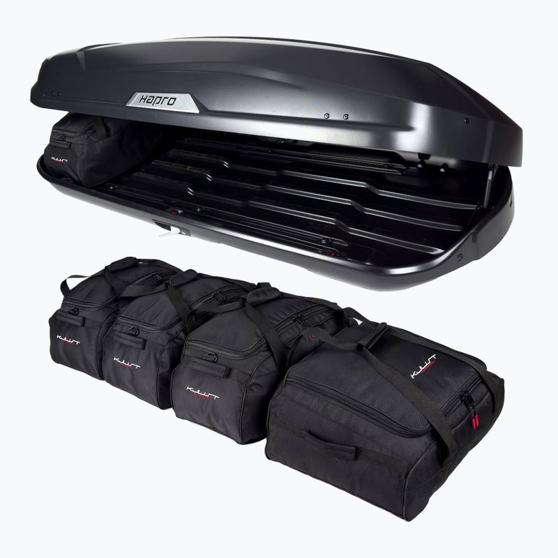 Set de genți pentru cutia de acoperiș KJUST Hapro Trivor 560 5 buc. negru 6