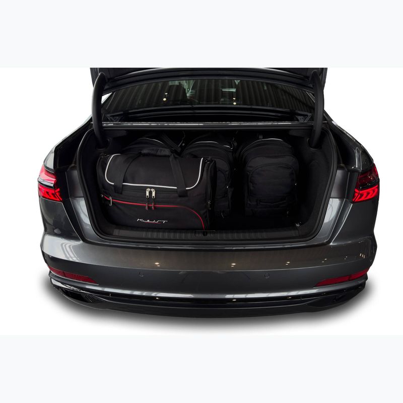 KJUST sac de boot set Audi A6 Limousine C8 2018+ 5 buc negru 18