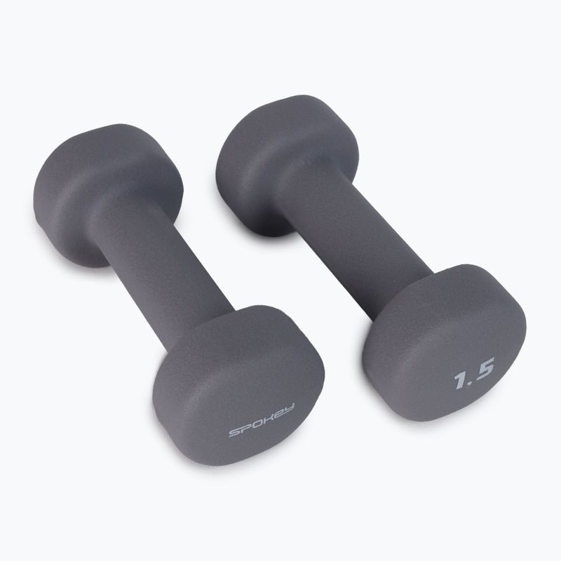 Spokey Shape IV 2x1.5kg gri 921562 2