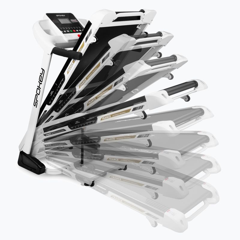 Bandă de alergare electrică Spokey Trance, alb, 926184 7