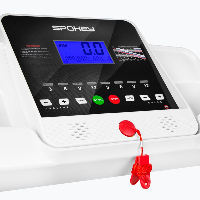 Bandă de alergare electrică Spokey Trance, alb, 926184 8