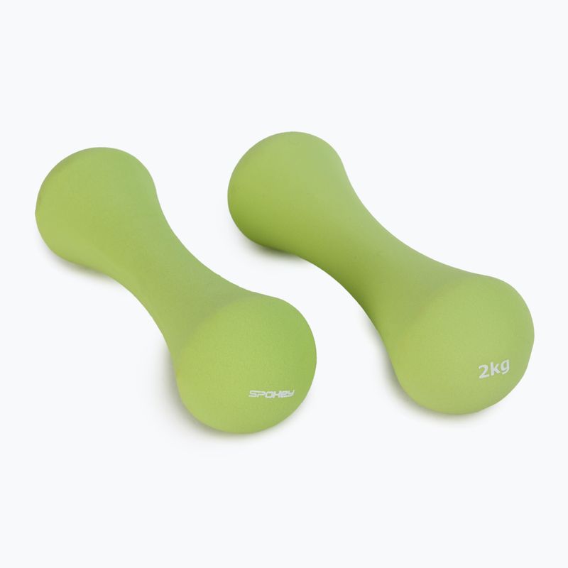 Set gantere Spokey Bone 2pcs verde 926521 2