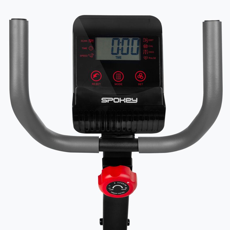 Bicicletă magnetică de fitness cu scaun Spokey Spectus, negru, 928658 4
