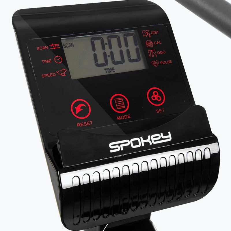 Bicicletă magnetică de fitness cu scaun Spokey Spectus, negru, 928658 5