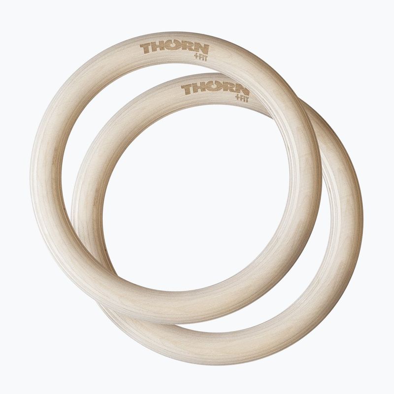 Roți de gimnastică din lemn cu curele THORN+FIT 504533 2
