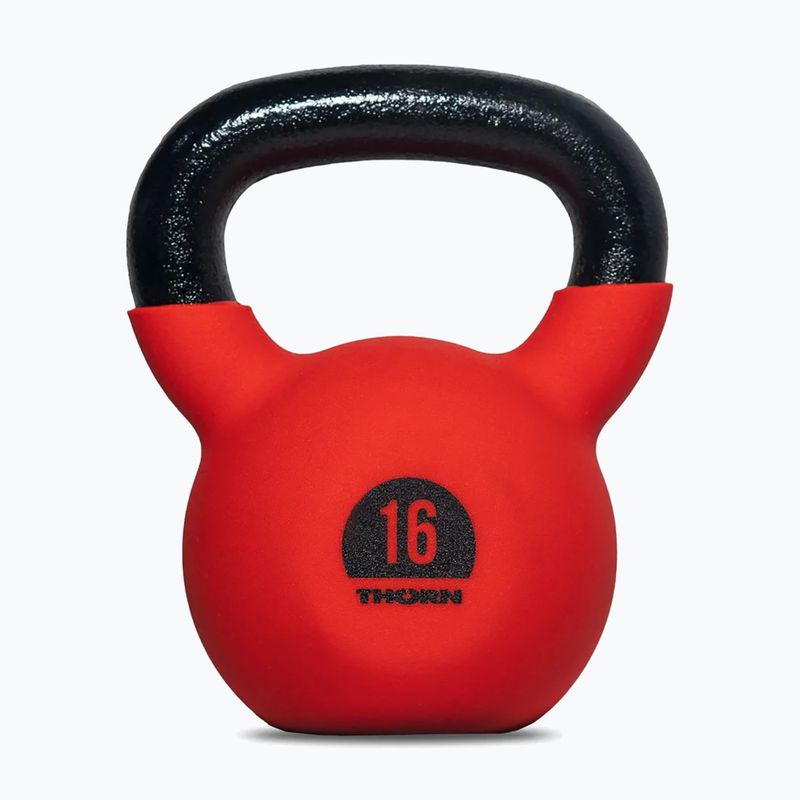 THORN FIT Cast Iron 16 kg kettlebell roșu