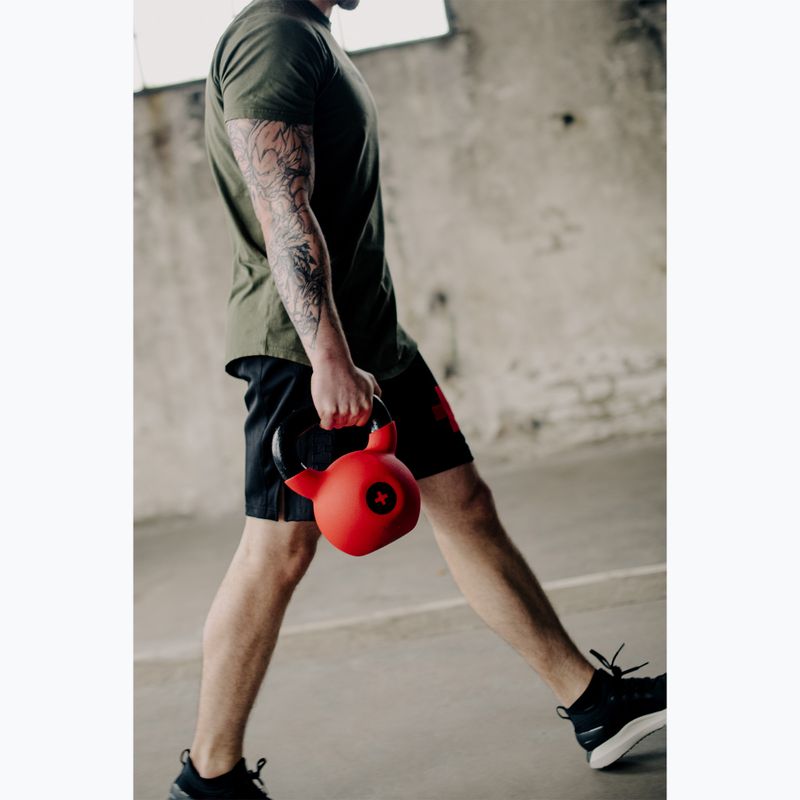 THORN FIT Cast Iron 20 kg kettlebell roșu 5