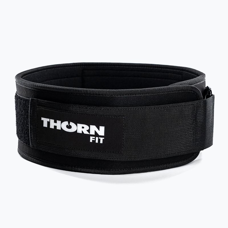 Centură pentru ridicat greutăți THORN FIT Pro Logo black/white 2