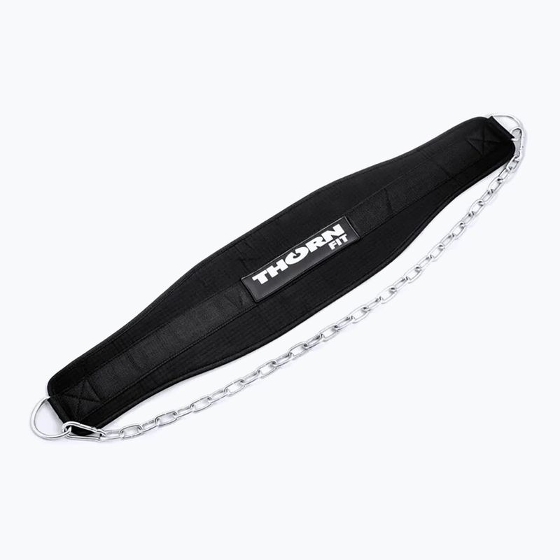 Centură pentru ridicarea greutăților THORN FIT Dip Logo black 3