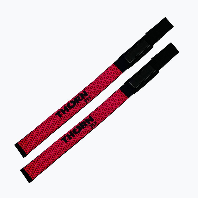 Chingi pentru ridicarea greutăților THORN FIT Lifting Straps Anti-Slip red 3