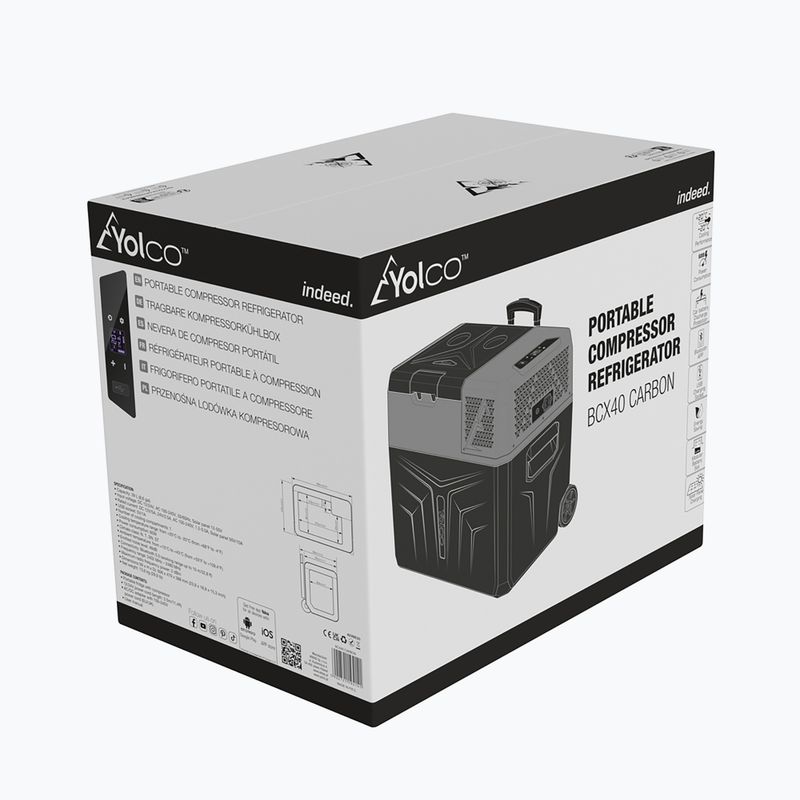 Frigider turistic Yolco BCX40 negru-gri 16