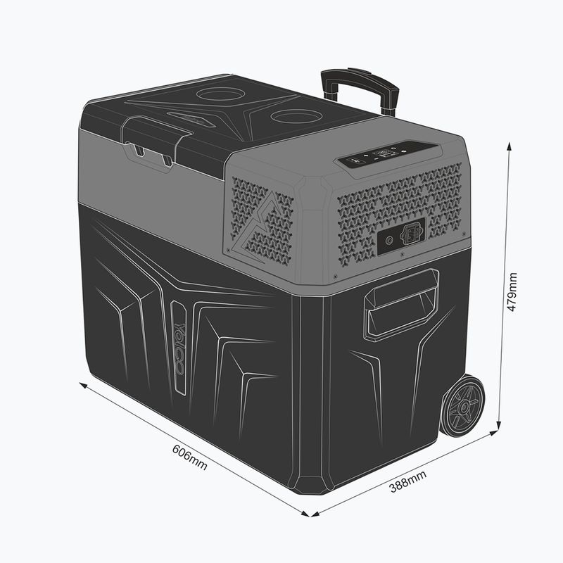 Frigider turistic Yolco BCX40 negru-gri 17