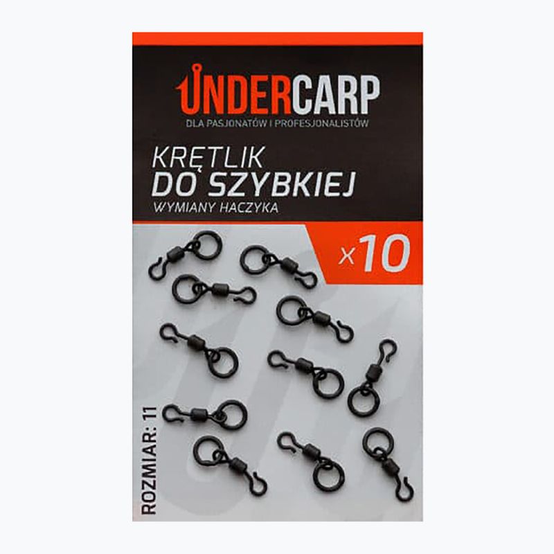 UNDERCARP crap pivotant crap pentru schimbarea rapidă a cârligului negru UC411 negru