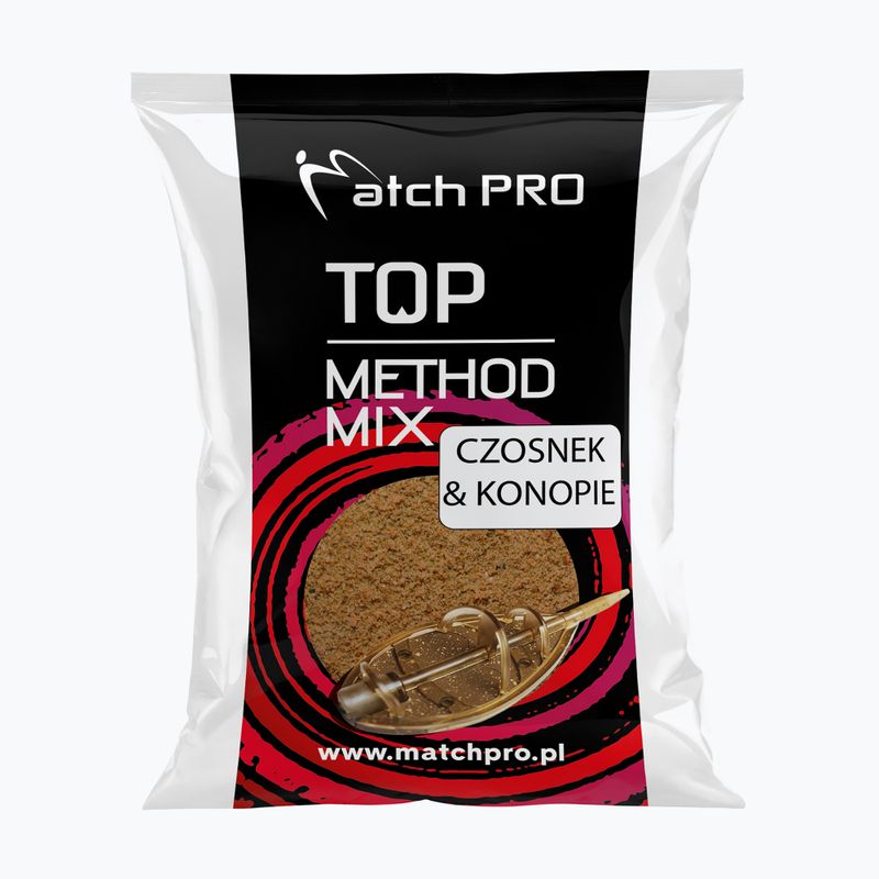 MatchPro Methodmix Usturoi & cânepă, momeală maro pentru pescuit 978310