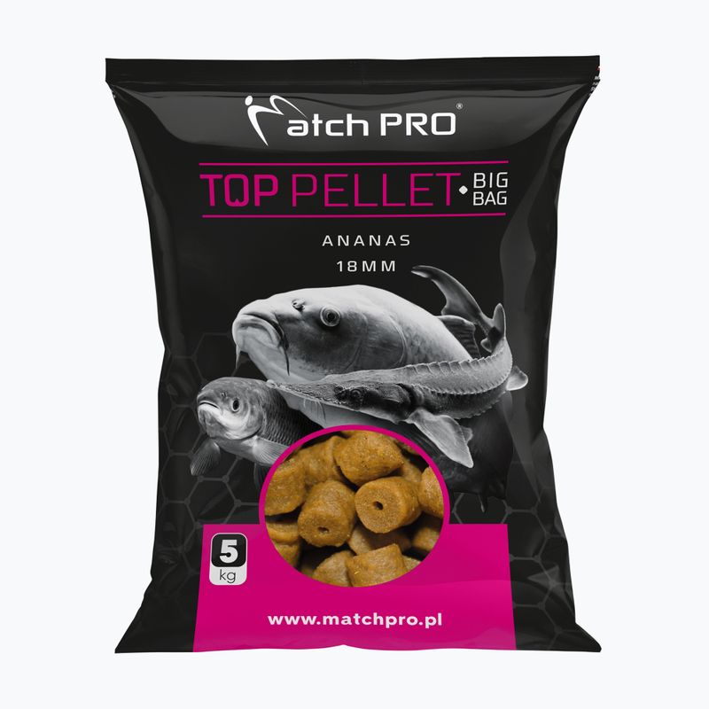 Pelete pentru crap MatchPro Big Bag Pineapple 18mm galben 977067