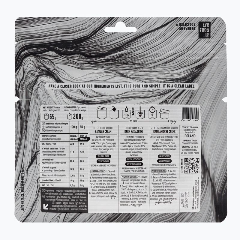 Alimente liofilizate LYOFOOD Cremă catalană LF-7456 2