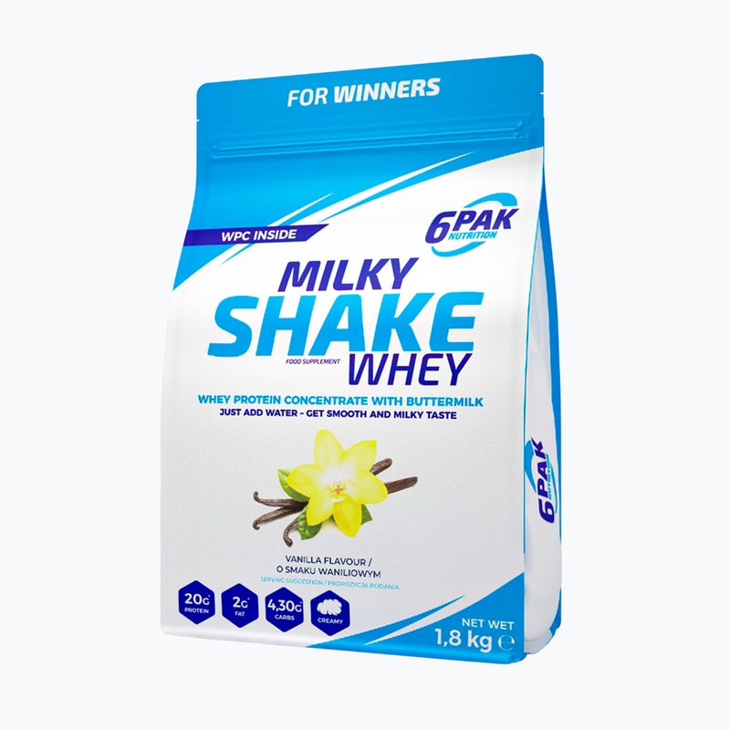 Whey 6PAK Milky Shake 1800 g Vanilie