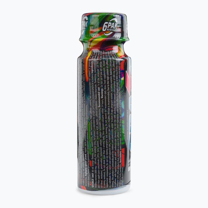Shot preantrenament 6PAK Craze Shot 80ml portocale PAK/242 3