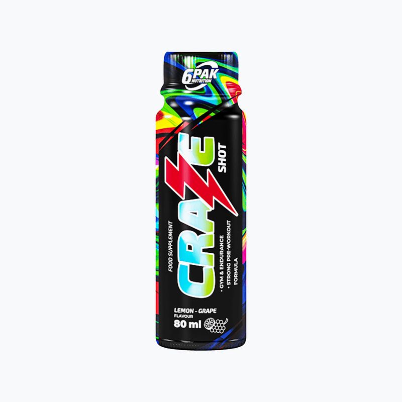 Shot preantrenament 6Pak Craze Shot 80ml lămâie-struguri PAK/242