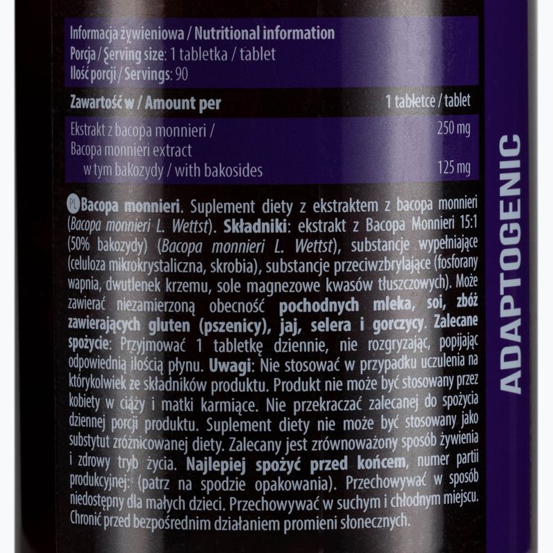 Bacopa Monnieri Essence suport pentru creier 90 comprimate ESS/040 2