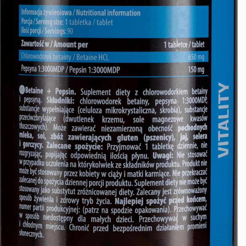 Betaine HCL Pepsin Essence sprijinirea digestiei 90 de tablete ESS/050 2