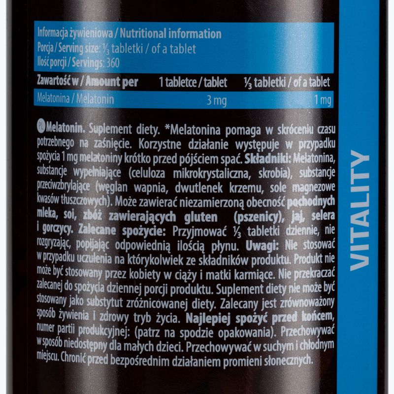 Melatonin Essence 3mg melatonină 120 comprimate ESS/046 2