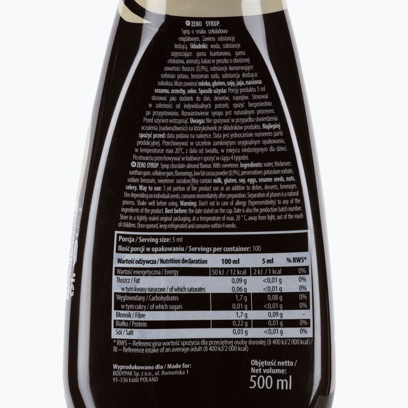 6PAK Sirop de sirop ZERO sos 500ml ciocolată-mandorlă PAK/130 2