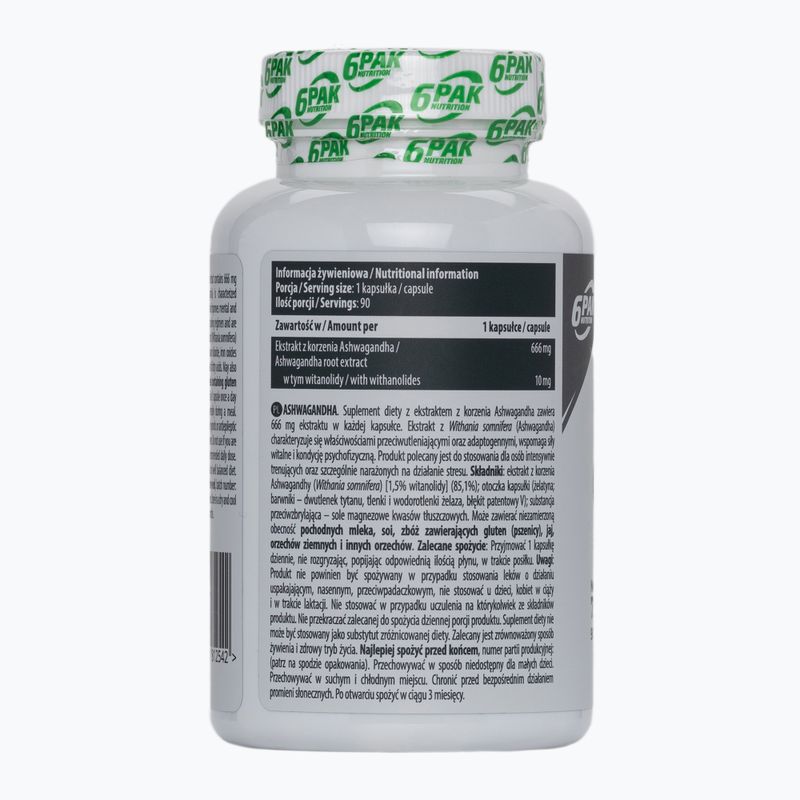 EL Ashwagandha 6PAK 666mg performanță 90 capsule PAK/190 2