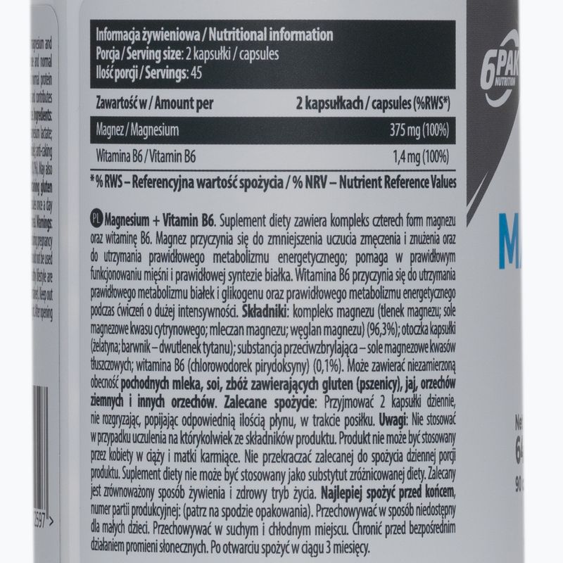 EL Magnesium B6 6PAK magneziu 90 capsule PAK/208 2
