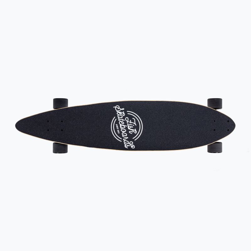 Fish Skateboards Pixie longboard albastru LONG-PIX-SIL-BLA 4