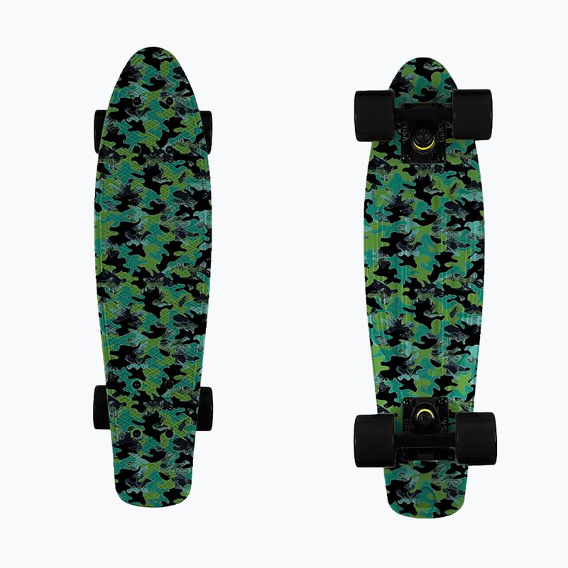 Fish Skateboards Print Camo verde FS-FB-CAM-BLA-BLA skateboard 8